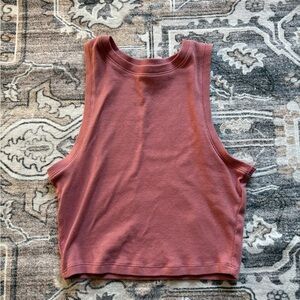 Hollister Women's Sleeveless Dusty Rose Muscle Tee